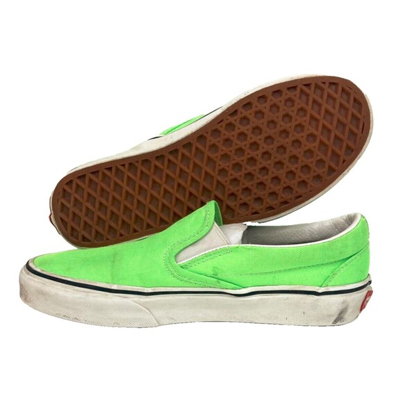 Vans OTW -Men's Sz 4.5/Women's Sz 6 -Neon Green- Gecko Pull-On Low Skate- 508731 - Picture 1 of 9